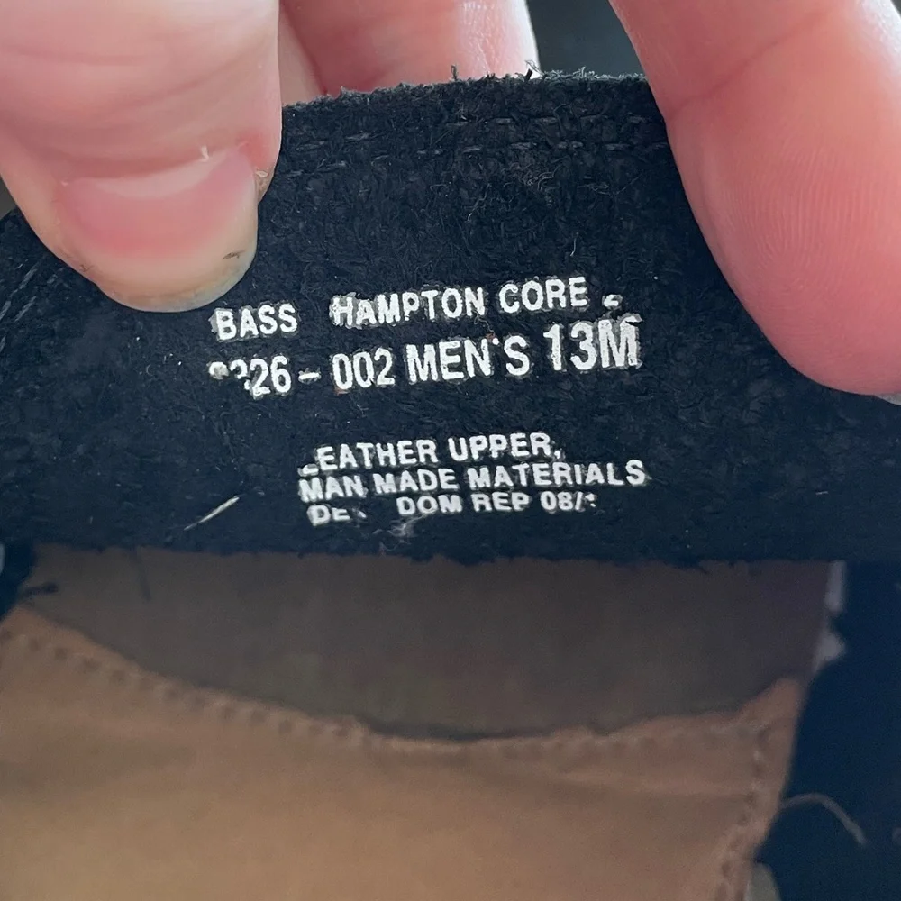 G.H. Bass & Co. Black and Brown Hampton Core Boat Shoes Men’s Size 13M
